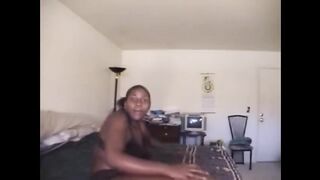 SHE LOVE THE TASTE OF GHETTO DICK SHE FUCK HE