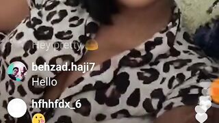 K. .michelle Nip Slips on Ig Live