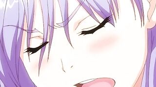 Hentai teen rides hard cock