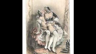 Vintage retro classical hardcore fucking art