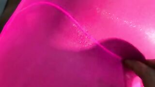 My Pinky Pink Seductive Ebony Wife has a Creamy Pussy