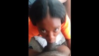 Ebony Teen Loves BBC Deepthroat