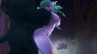 Big Black Bull Breed Tyrande Whisperwind - Warcraft SFM