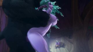 Big Black Bull Breed Tyrande Whisperwind - Warcraft SFM