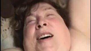 Older Granny Takes 2 Cocks