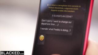 BLACKED Backpacker Emelie can't get her Tour Guide's BBC off her Mind