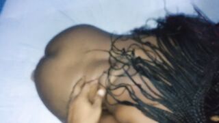 Lesbian Screams while I Break her Ass Helped by the African