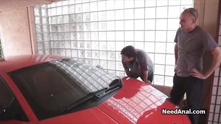 Cheating gf squirts during deep anal drilling