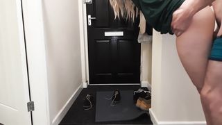 Delivery Guy Knocked on the Door as I Fucked my Wife and I let him Fuck her while I Watch. Creampie