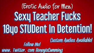 Horny Teacher Gets Fucked Hard 18 Yo Stud during Detention Cums on her Tits ( Erotic ASMR for Men)