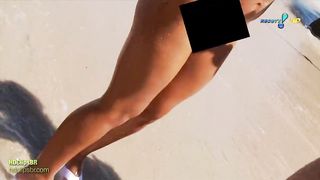 Nicole Bahls Panicat Nude on the Beach 720P