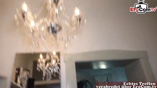 DEUTSCHE SCHLAMPE ABGESCHLEPPT - german blonde tattoo slut pick up POV