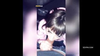 Girls from College Sucks their Roommate Cock in Car Park