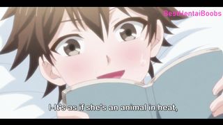 Uncensored Hentai//seduced a Guy and Sat on his Cock