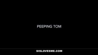 Naughty Teen Sucks and Fucks Stepbro to keep him Quiet