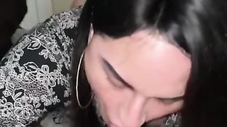 MOMS “ Friend “stayed over the Night after a Party she was looking at me all Night had to Feed her D