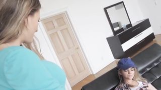 Badmilfs - Horny Teen Gets first Lesbo Experience