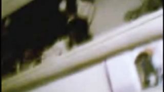 Redhead girl shaves her pussy