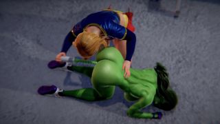 Futa - Anal - Supergirl x she Hulk