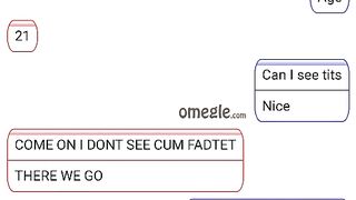 Black Omegle Teen Showing all and Making me Cum