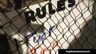 Cuban BBW Angelina Castro Slams BBC In Cage Match!