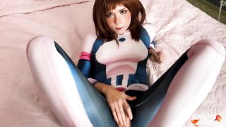 Ochako Uraraka Sweetly Hard Fuck after Entering Hero Academy