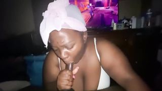 THOT SWALLOWS TOO MUCH CUM SO SHE SPITS OUT THE 2nd CUMSHOT‼️