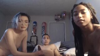 Lucky Guy Fucks two Stunning Girls