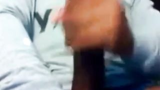 Str8 Guy Stroking his BBC to Porn ( Double Cum )