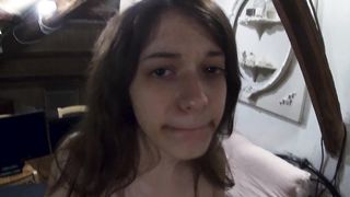 I Surprise my Stepsister having Sex with her Girlfriend and I Join them for a Threesome