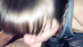 Friends Mom Love’s Sucking my Young Cock Dry and Showing me her Cum Mouth