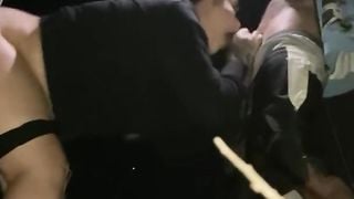 Her Dad was a WOOD so she Loses her Virginity in the Forest to two Huge BBC Thugs