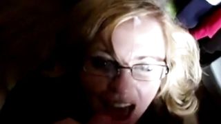 chubby girl gets huge facials (compilation)