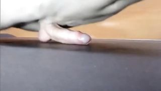 Pushups humping cum closeup