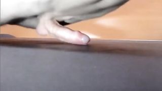 Pushups humping cum closeup