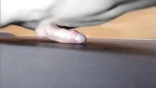 Pushups humping cum closeup