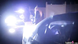 Cop pulls over two young teenagers and takes them home