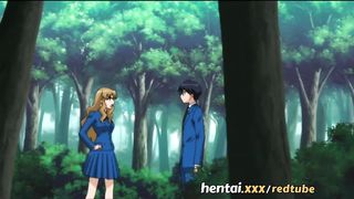 Lucky student gets to fuck two gorgeous chicks outdoors - Hentaixxx