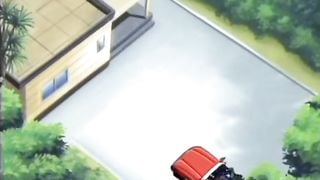 Kinky hentai with gal moaning from intense