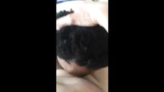 Hung White Boy Grabs Black Bitch Head Fuck