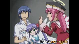 Licking her friend's puss while getting fucke