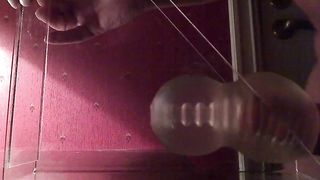 Daddy cum huge and moaning