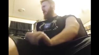 Big Dick Ginger Shoots Out A Massive Load