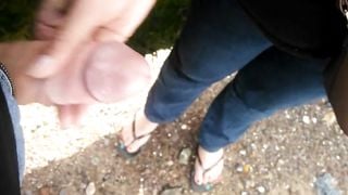 Carol wanks Dave of outdoor