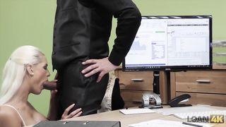 LOAN4K. Girl is tired of working as shop assistant so why fucks hard