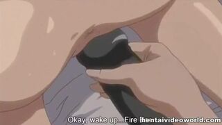 Hardcore hentai sex with strap-on