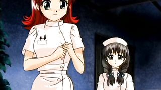 Anime nurses please each other