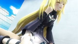 Blonde 3d girl gets fucked and jizzed