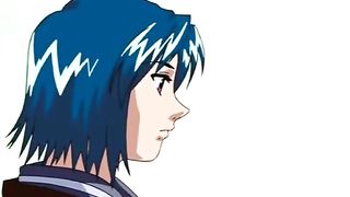 Hentai lesbian with black strap on penetratio