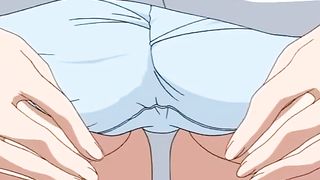 Lesbian hentai fuck with strap on